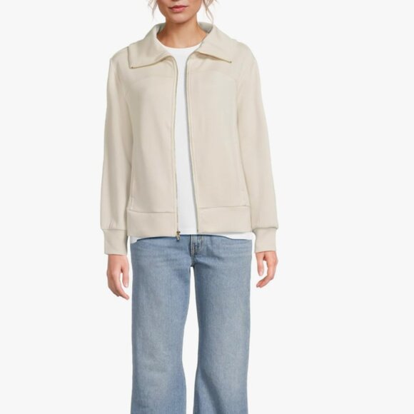 Tommy Bahama Jacket Palm Voyage Full Zip  Women's Large Beige Buttery Soft Large - Picture 3 of 7